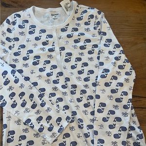 NWT Roller Rabbit Moby print size S top